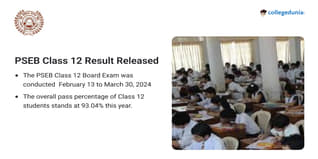 PSEB Class 12 Result Released @pseb.ac.in; Check Details Here